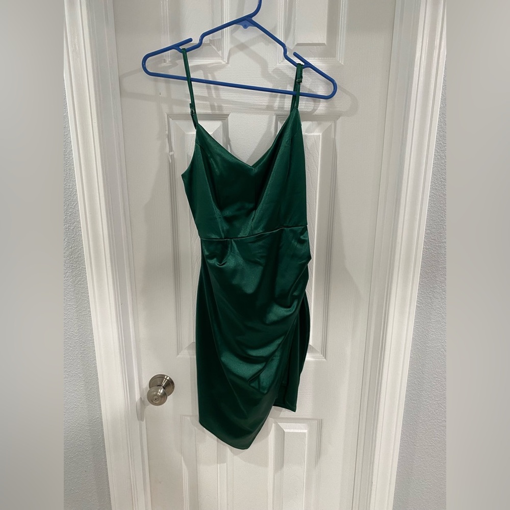 Green silk Windsor cocktail dress